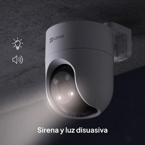 Cámara Wi-Fi Robótica Exterior 3K/5MP EZVIZ H8c Pro 3K.