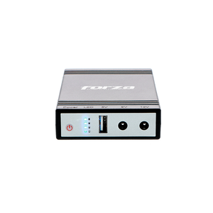 UPS DC-140USB y cargador portátil de 14W, pto USB, salidas de 5/9/12VCC