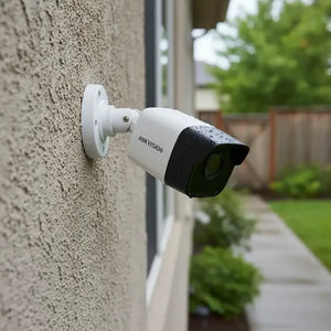 Cámara minibala fija 5Mpx Hikvision IR 20mts con audio DS-2CE16H0T-ITFS