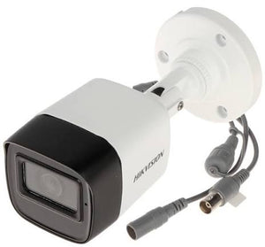 Cámara minibala fija 5Mpx Hikvision IR 20mts con audio DS-2CE16H0T-ITFS