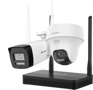 Kit de Videovigilancia IP Wi-Fi Easylink 4MP (Bala y domo) Hikvision DS-J142I/NKS424W02H