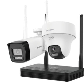 Kit de Videovigilancia IP Wi-Fi Easylink 4MP (Bala y domo) Hikvision DS-J142I/NKS424W02H