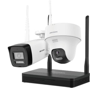 Kit de Videovigilancia IP Wi-Fi Easylink 4MP (Bala y domo) Hikvision DS-J142I/NKS424W02H