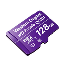 Memoria microSD de 128 GB PURPLE, Especializada Para Videovigilancia, 10 VECES MAYOR DURACIÓN, 3 AÑOS DE GARANTIA
