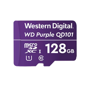 Memoria microSD de 64GB PURPLE, Especializada Para Videovigilancia, 10 VECES MAYOR DURACIÓN, 3 AÑOS DE GARANTIA