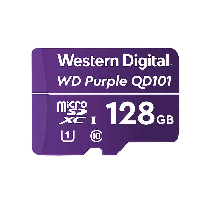 Memoria microSD de 64GB PURPLE, Especializada Para Videovigilancia, 10 VECES MAYOR DURACIÓN, 3 AÑOS DE GARANTIA