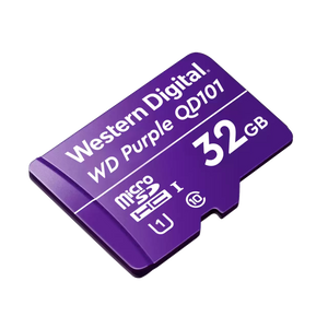 Memoria microSD de 32GB PURPLE, Especializada Para Videovigilancia, 10 VECES MAYOR DURACIÓN, 3 AÑOS DE GARANTIA