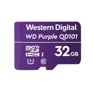 Memoria microSD de 32GB PURPLE, Especializada Para Videovigilancia, 10 VECES MAYOR DURACIÓN, 3 AÑOS DE GARANTIA