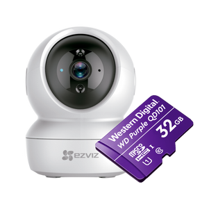Súper Combo Cámara WI-FI C6N 2MP EZVIZ + Memoria Micro SD 32 GB Western Digital