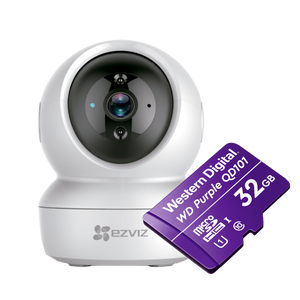 Súper Combo Cámara WI-FI C6N 2MP EZVIZ + Memoria Micro SD 32 GB Western Digital