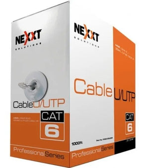 Cable UTP Categoría 6 LSZH COLOR GRIS 305 MTS NEXXT AB356NXT08