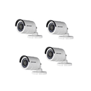 Kit 4 Cámaras tipo Bala HIKVISION 720P FULL HD